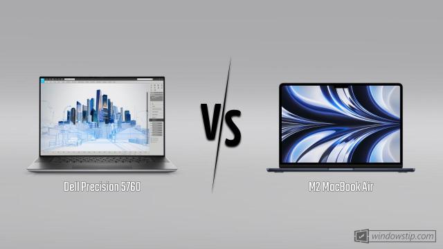 Dell Precision 5760 vs. M2 MacBook Air