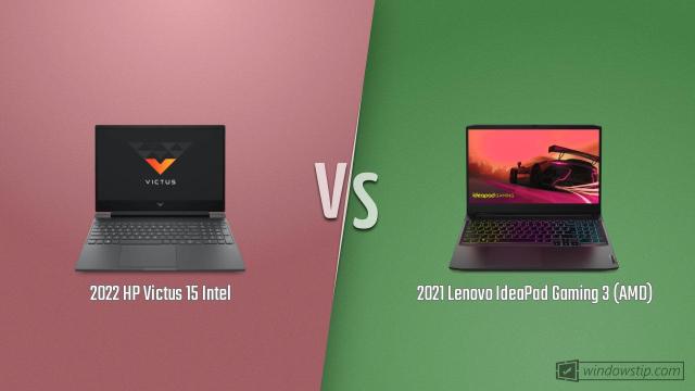 2022 HP Victus 15 Intel vs. 2021 Lenovo IdeaPad Gaming 3 (AMD)
