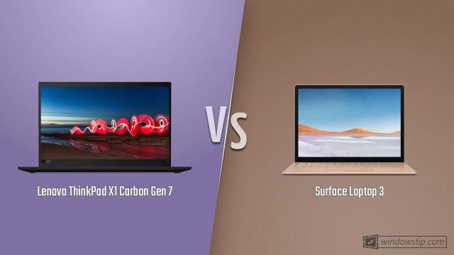 Microsoft surface laptop 3 vs lenovo thinkpad x1 carbon cr2o3 hi