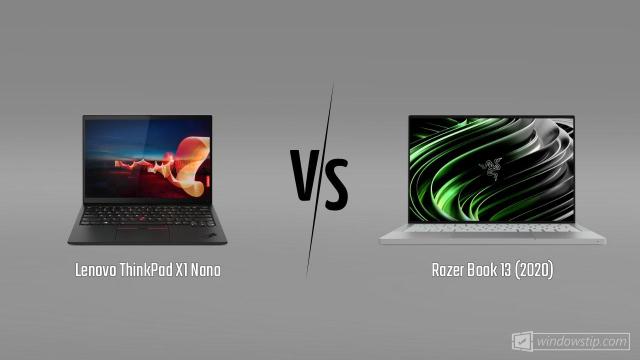 Lenovo ThinkPad X1 Nano vs. Razer Book 13 (2020)