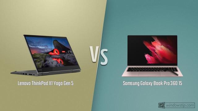 Lenovo ThinkPad X1 Yoga Gen 5 vs. Samsung Galaxy Book Pro 360 15