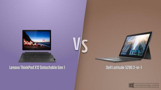 Lenovo ThinkPad X12 Detachable Gen 1 vs. Dell Latitude 5290 2-in-1