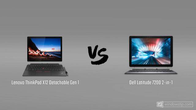 Lenovo ThinkPad X12 Detachable Gen 1 vs. Dell Latitude 7200 2-in-1
