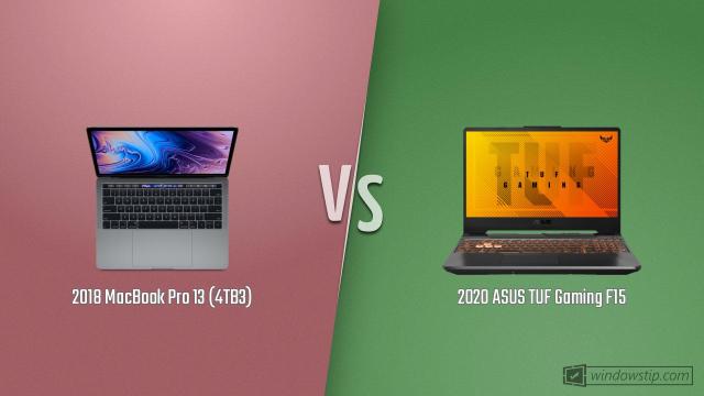 2018 MacBook Pro 13 (4TB3) vs. 2020 ASUS TUF Gaming F15