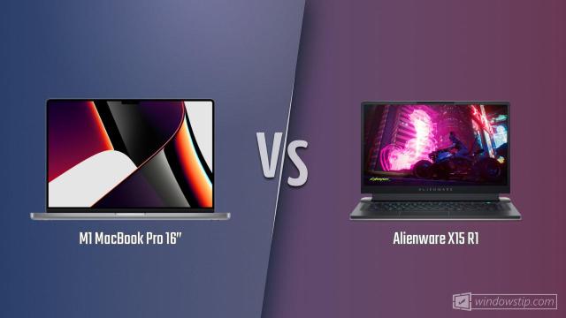 MacBook Pro 16” (2021) vs. Alienware X15 R1