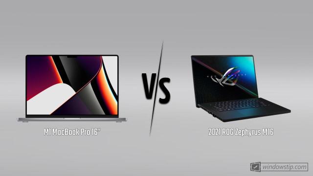 M1 MacBook Pro 16” vs. 2021 ROG Zephyrus M16