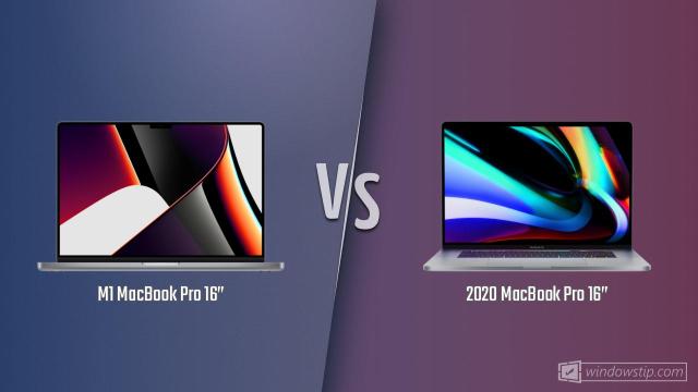 M1 MacBook Pro 16” vs. MacBook Pro 16” (2020)