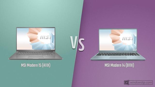MSI Modern 15 (A11X) vs. MSI Modern 14 (B11X)