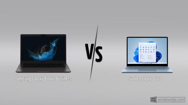 Samsung Galaxy Book2 Business vs. Surface Laptop Go 2