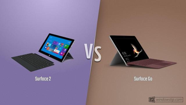 Surface 2 vs. Surface Go