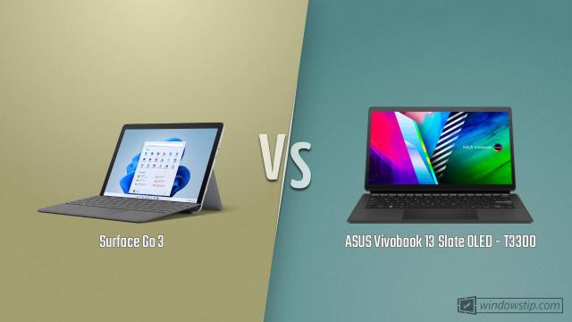 Surface Go 3 vs. ASUS Vivobook 13 Slate OLED - T3300