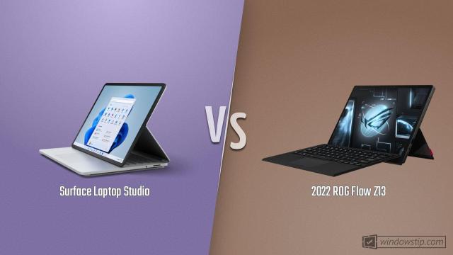Surface Laptop Studio vs. 2022 ROG Flow Z13