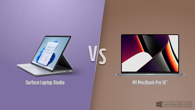 Surface Laptop Studio vs. MacBook Pro 16” (2021)