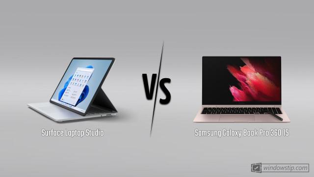 Surface Laptop Studio vs. Samsung Galaxy Book Pro 360 15