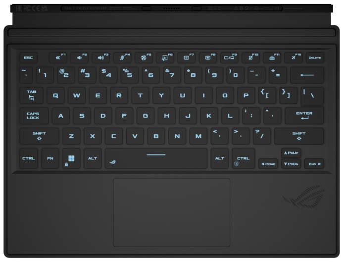 2023 ROG Flow Z13 keyboard and touchpad