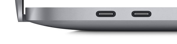2017 MacBook Pro 13 (2TB3) Ports - Left