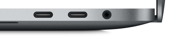 2018 MacBook Pro 13 (4TB3) Ports - Right