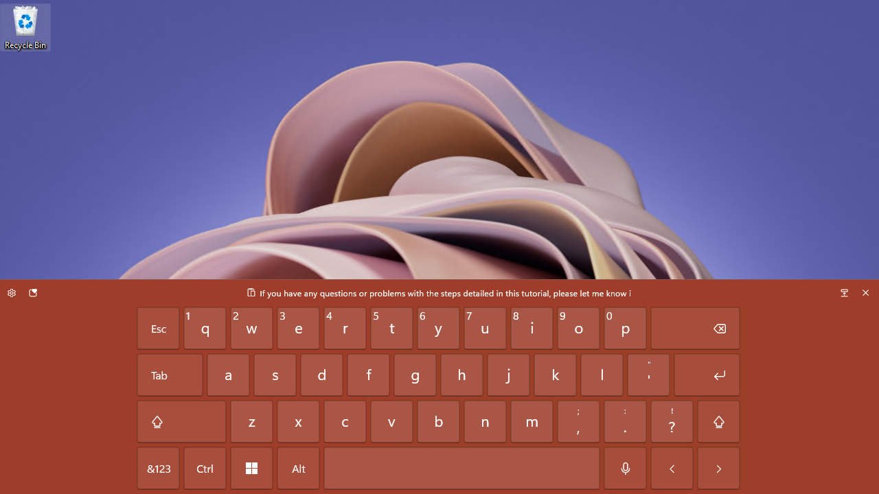 How to enable Touch Keyboard on Windows 11