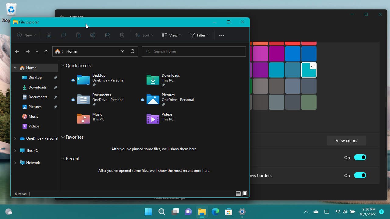 How to Change Title Bars and Windows Borders Color on Windows 11