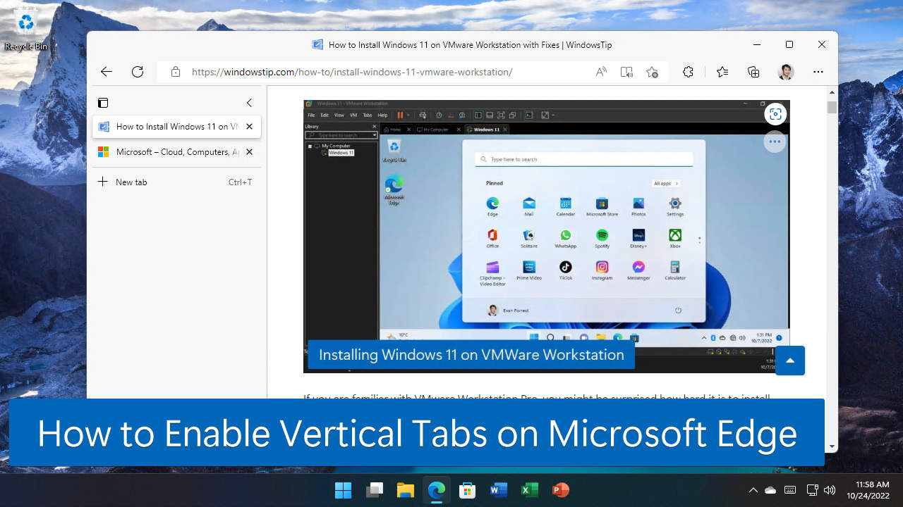 How to Enable Vertical Tabs in Microsoft Edge Browser