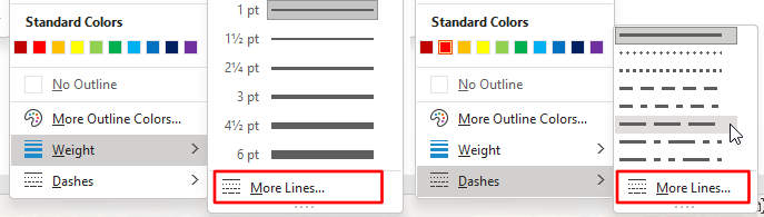 MS Word: Text Outline Effects - More Lines